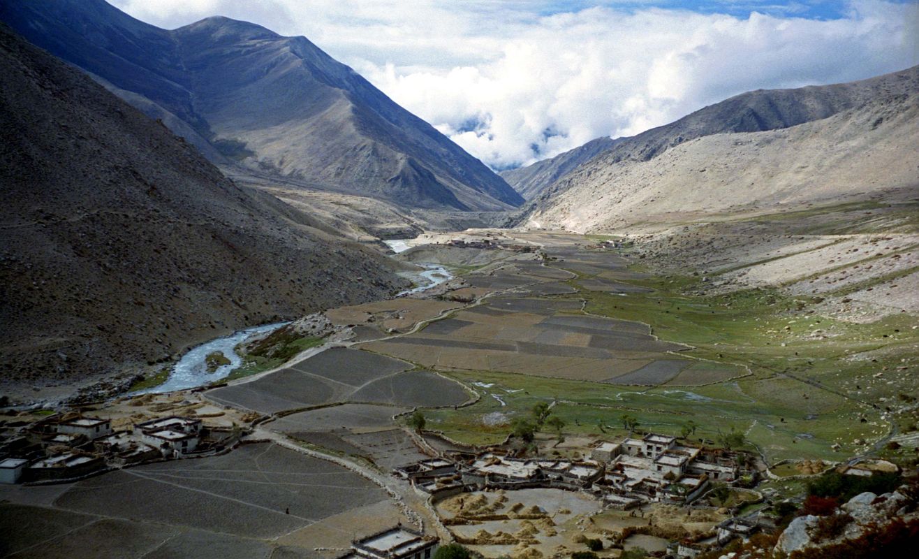 08 Looking Back Toward Nyalam From Milarepa Cave